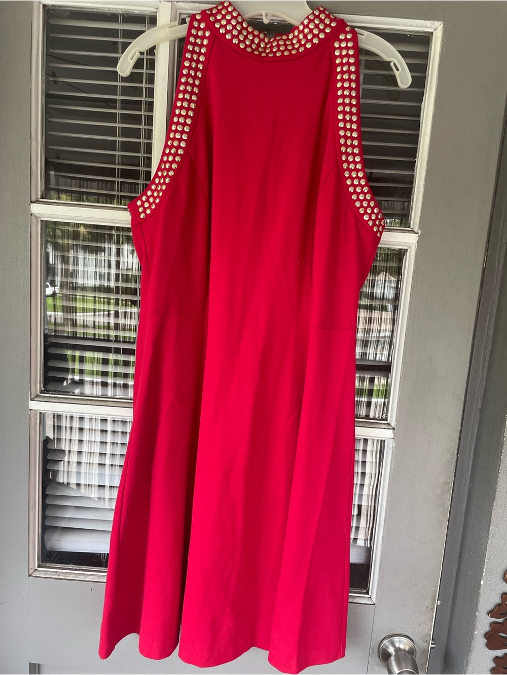 Beautiful Red Gold studded dress